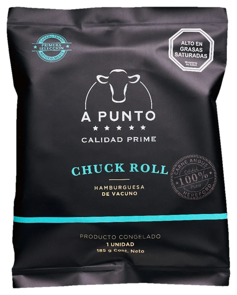 Envase Hamburguesa Chuck Roll 185 g A Punto